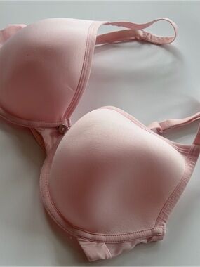 #8 LA VIE EN ROSE Light Pink Women's T-Shirt Bra -Smooth Padded Support sz 36C